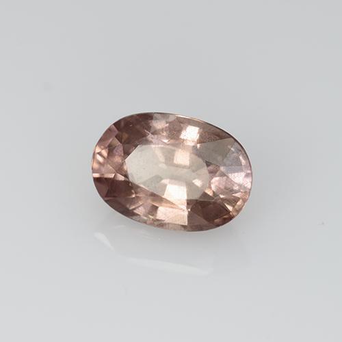 granate malayo Rosa oscuro natural de 0.61 ct, Corte Óvalo, VS