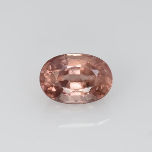 Granate malayo rosa natural de 0,79 ct, corte óvalo, VS