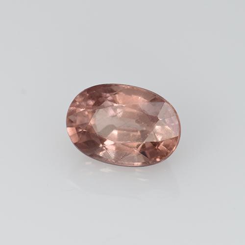 Granate malayo rosa natural de 0,79 ct, corte óvalo, VS