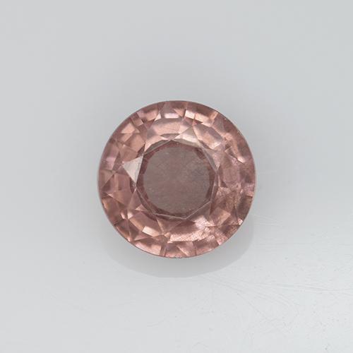 granate malayo Rosado palo de rosa claro natural de 0.68 ct, Corte Redondo, VS