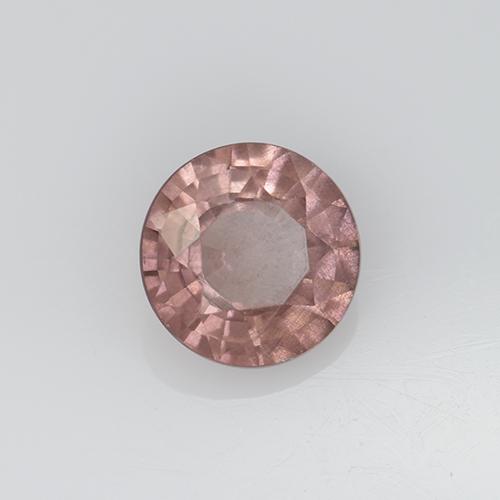 granate malayo Rosado palo de rosa claro natural de 0.68 ct, Corte Redondo, VS