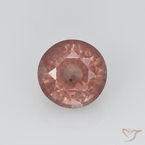 1.11ct Natural Rosado claro granate malayo, Redondo, VS