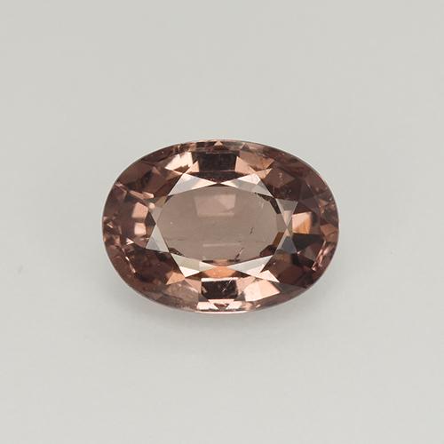 Granate malayo rosa natural de 1,04 ct, corte óvalo, VS