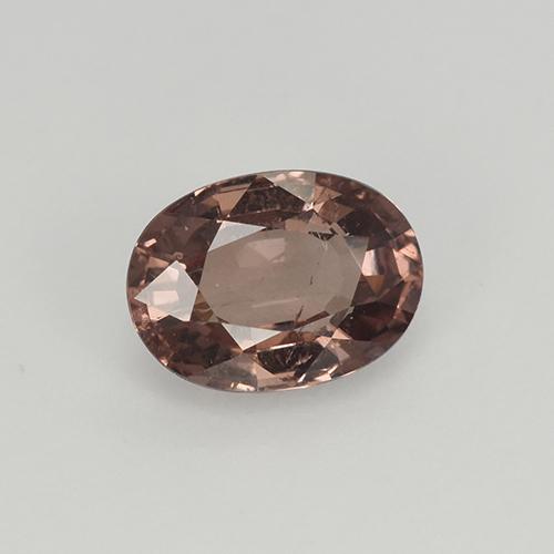 Granate malayo rosa natural de 1,04 ct, corte óvalo, VS