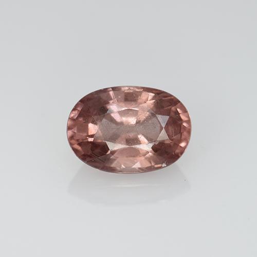Granate malayo rosa natural de 0,67 ct, corte óvalo, VS