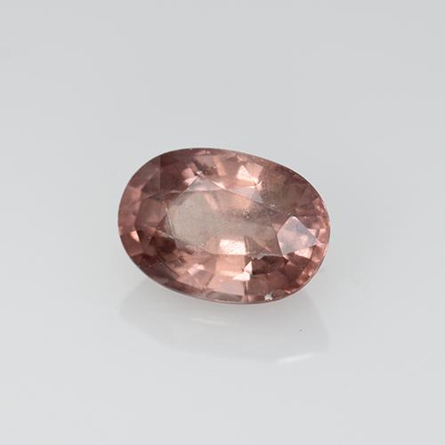 Granate malayo rosa natural de 0,67 ct, corte óvalo, VS