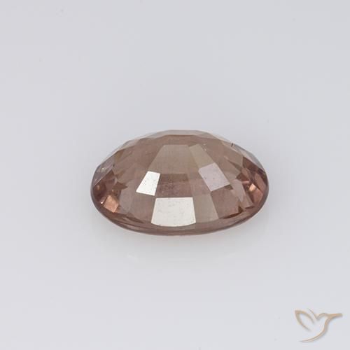 granate malayo Rojo ladrillo claro natural de 1.12 ct, Ovalada, VS