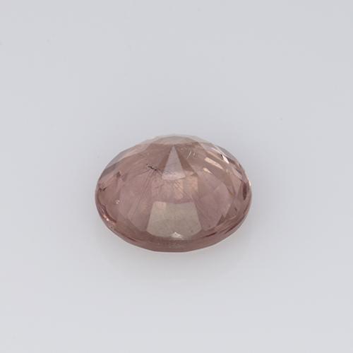 granate malayo Rosado naranja natural de 0.63 ct, Corte Redondo, VS