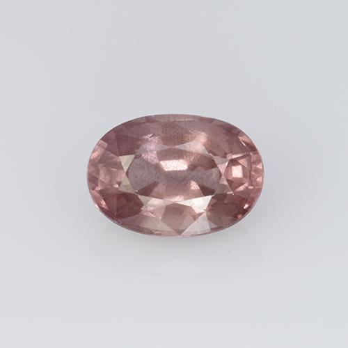 Granate malayo rosa natural de 0,70 ct, corte óvalo, VS