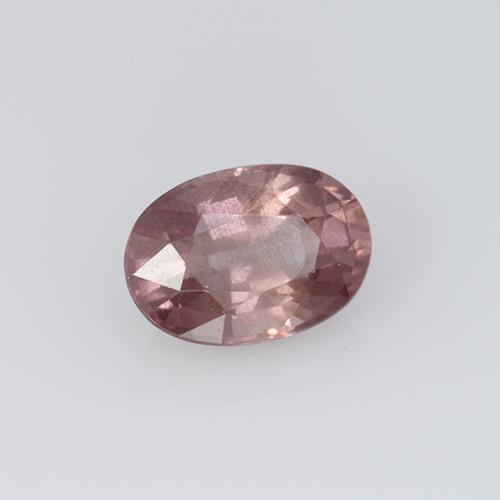 Granate malayo rosa natural de 0,70 ct, corte óvalo, VS