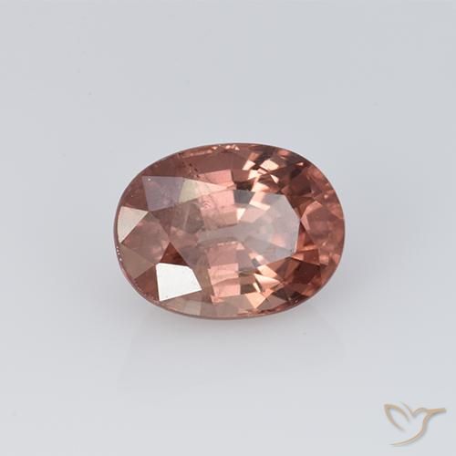 granate malayo Rosado claro natural de 1.28 ct, Ovalada, VS