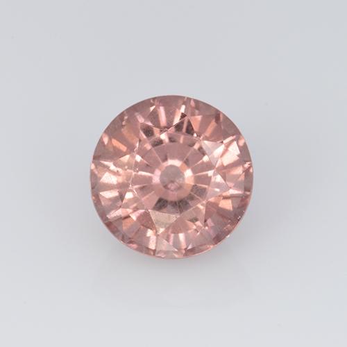 Granate malayo rosa natural de 0,82 ct, corte redondo, VS