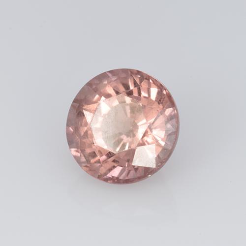 Granate malayo rosa natural de 0,82 ct, corte redondo, VS