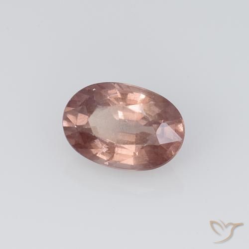 granate malayo Rosado claro natural de 0.69 ct, Ovalada, VS