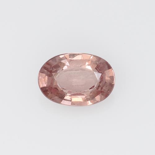 Granate malayo rosa natural de 0,59 ct, corte óvalo, VS