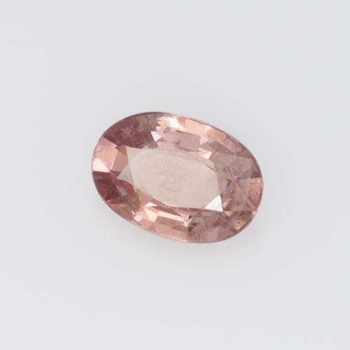 Granate malayo rosa natural de 0,59 ct, corte óvalo, VS