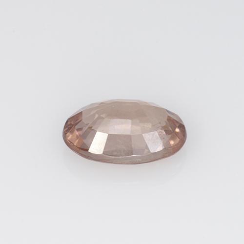 Granate malayo rosa natural de 0,59 ct, corte óvalo, VS