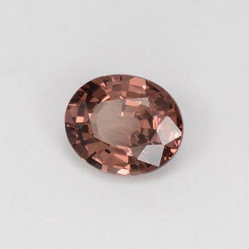 Granate malayo rosa natural de 0,87 ct, corte óvalo, VS