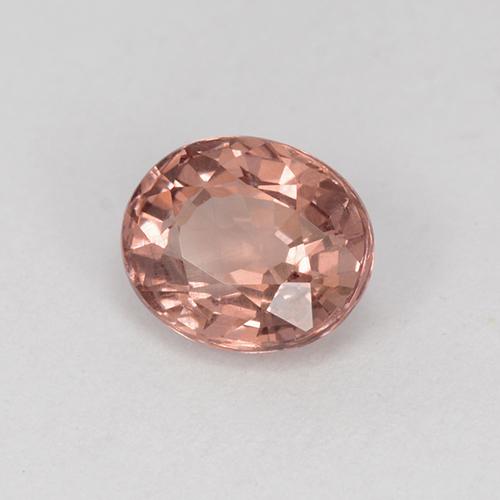 Granate malayo rosa natural de 0,88 ct, corte óvalo, VVS-VS