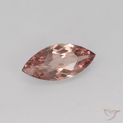 granate malayo Rojo medio natural de 0.92 ct, Marquesa, VVS-VS