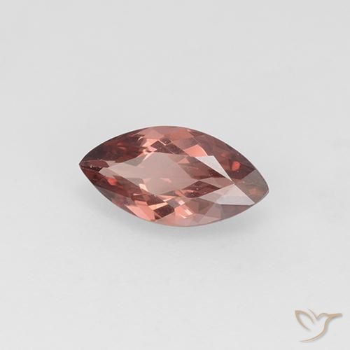 granate malayo Rojo medio natural de 1.14 ct, Marquesa, VVS-VS