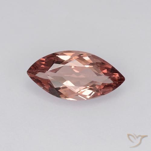 granate malayo Rojo medio natural de 1.18 ct, Marquesa, VVS-VS