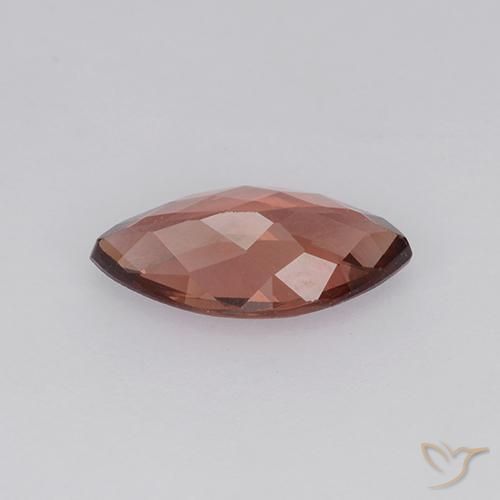 granate malayo Rojo cálido natural de 0.92 ct, Marquesa, VVS-VS