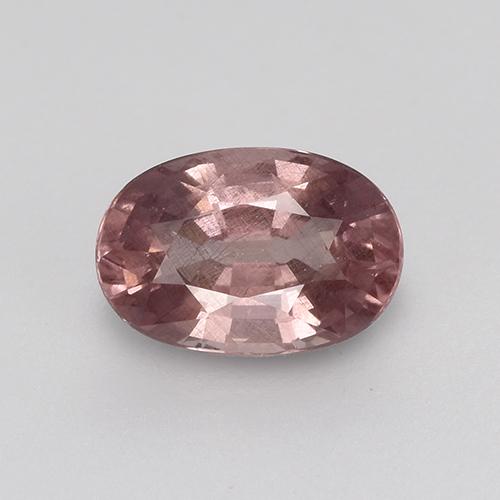 granate malayo Rosado medio natural de 0.67 ct, Corte Óvalo, VS
