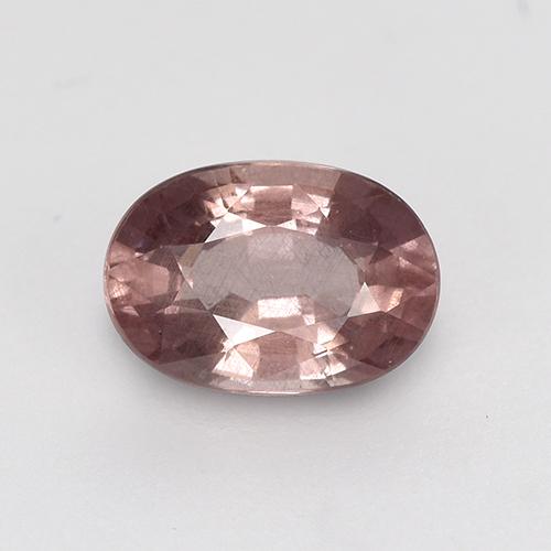 Granate malayo rosa natural de 0,64 ct, corte óvalo, VS