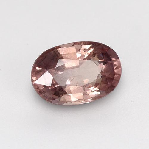 Granate malayo rosa natural de 0,63 ct, corte óvalo, VS