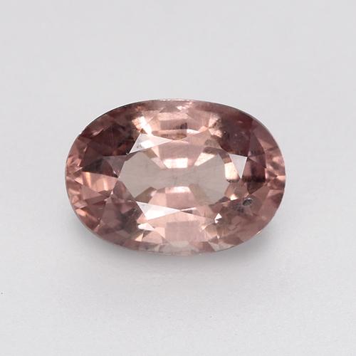 Granate malayo rosa natural de 0,65 ct, corte óvalo, VS