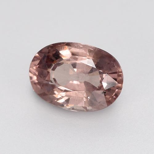 Granate malayo rosa natural de 0,65 ct, corte óvalo, VS