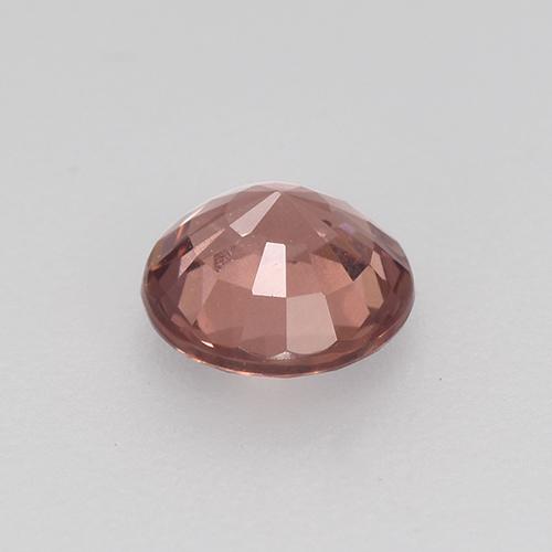 granate malayo Rosado palo de rosa claro natural de 0.55 ct, Corte Redondo, VS