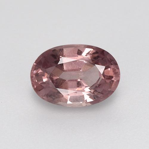 Granate malayo rosa natural de 0,59 ct, corte óvalo, VS