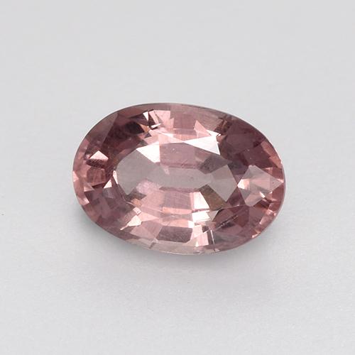 Granate malayo rosa natural de 0,59 ct, corte óvalo, VS