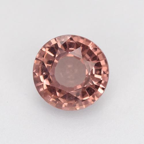 Granate malayo rosa natural de 0,64 ct, corte redondo, VS