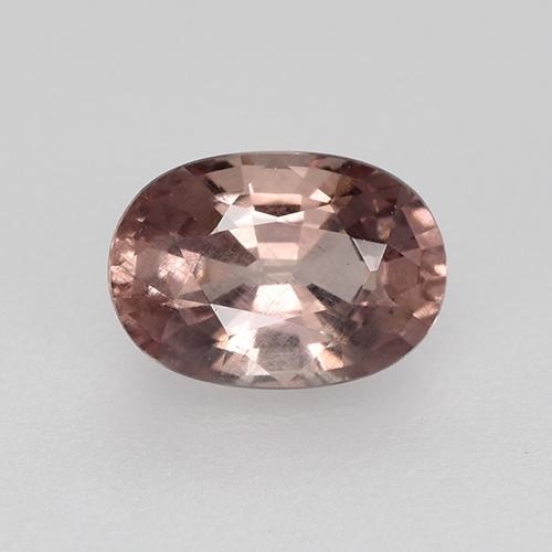 granate malayo Rosa oscuro natural de 0.68 ct, Corte Óvalo, VS-SI