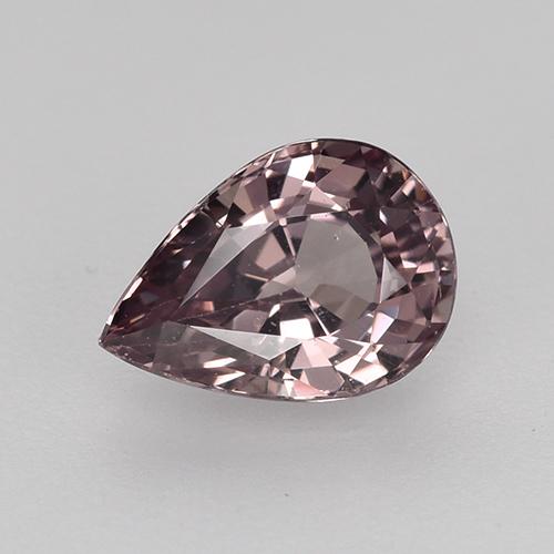granate malayo Light Greyish Purple natural de 0.93 ct, En forma de pera, VS