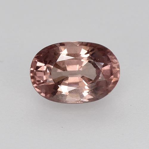 granate malayo Rosado palo de rosa intenso natural de 0.66 ct, Corte Óvalo, VS