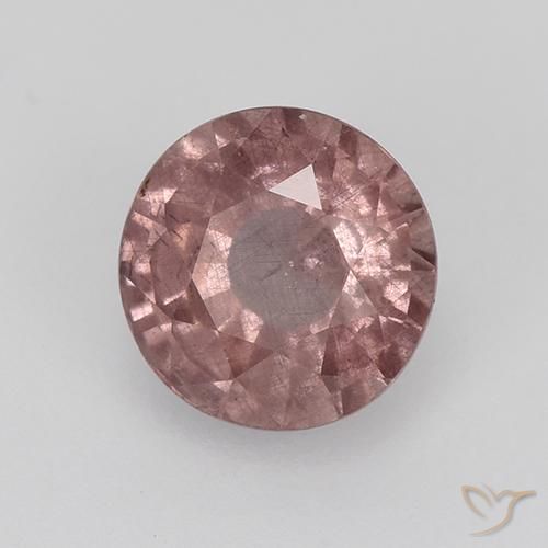 granate malayo Rosa rosado natural de 0.92 ct, Redondo, VS-SI