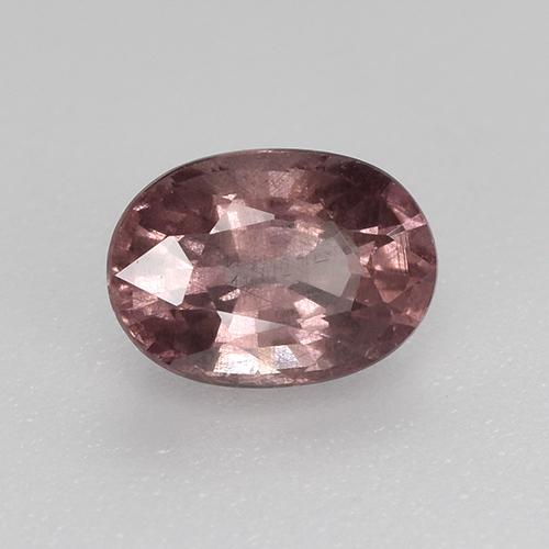 Granate malayo rojo natural de 0,75 ct, corte óvalo, VS