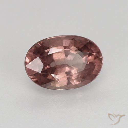 Granate malayo rojo natural de 0,76 ct, corte óvalo, VS-SI