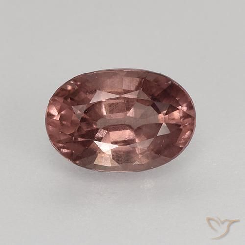 Granate malayo rojo natural de 0,76 ct, corte óvalo, VS-SI