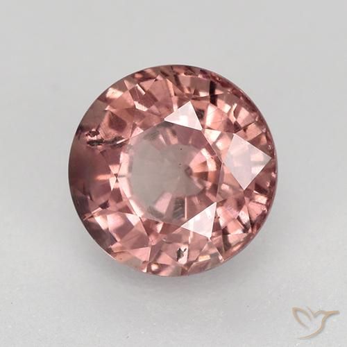 granate malayo Rosado claro natural de 0.85 ct, Redondo, VS