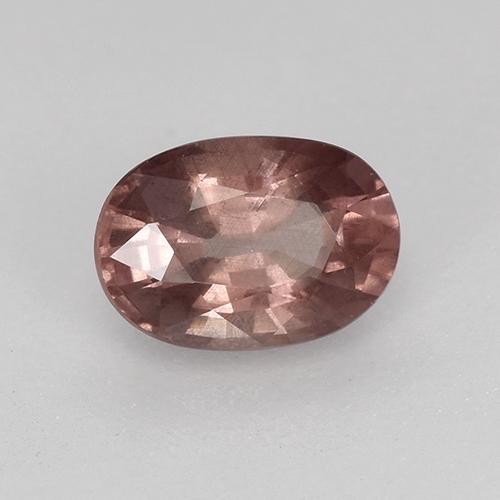 Granate malayo rosa natural de 0,69 ct, corte óvalo, VS