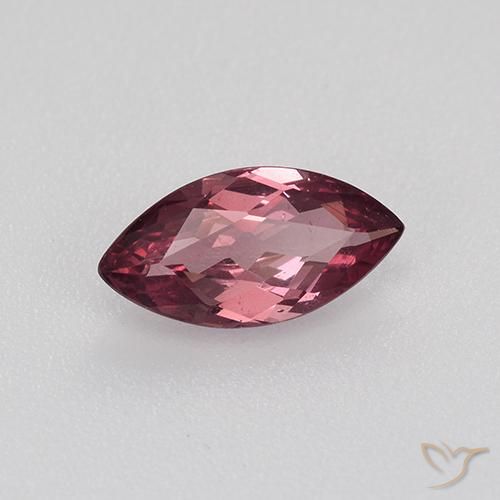 Granate malayo rojo natural de 0,87 ct, marquesa, VS