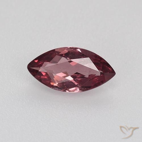 Granate malayo rojo natural de 0,87 ct, marquesa, VS