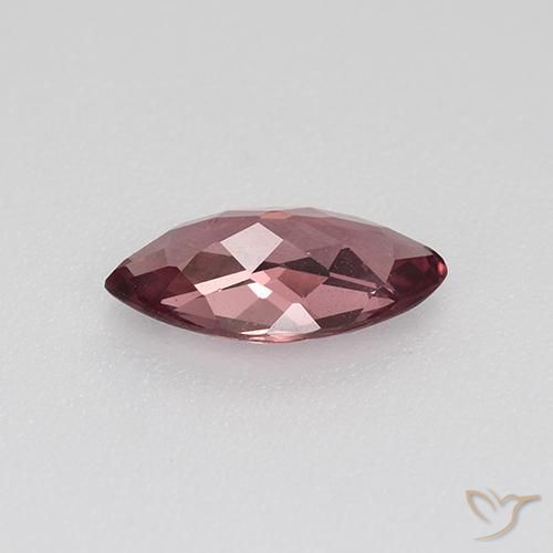 Granate malayo rojo natural de 0,87 ct, marquesa, VS