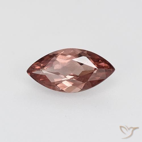 0.82ct Natural Rosado rojizo granate malayo, Marquesa, VS-SI, Photo A