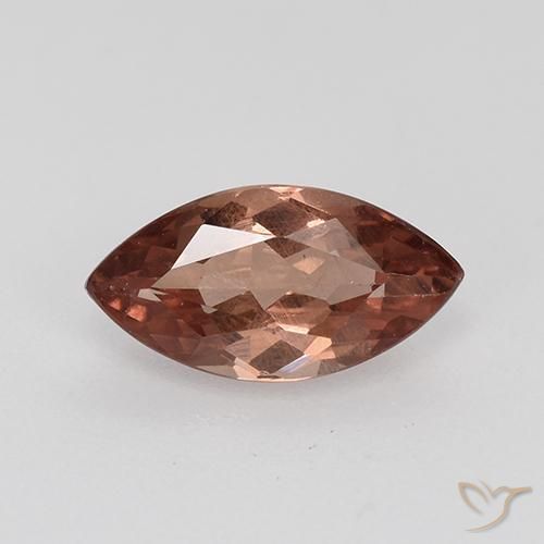 0.87ct Natural Rojo ladrillo granate malayo, Marquesa, VS